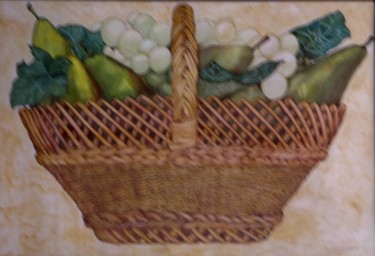 绘画 标题为“corbeille aux fruits” 由Carolina Kergall, 原创艺术品