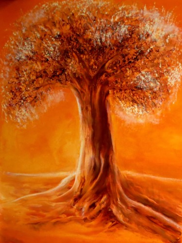 绘画 标题为“Orange” 由Carolina Kergall, 原创艺术品, 油