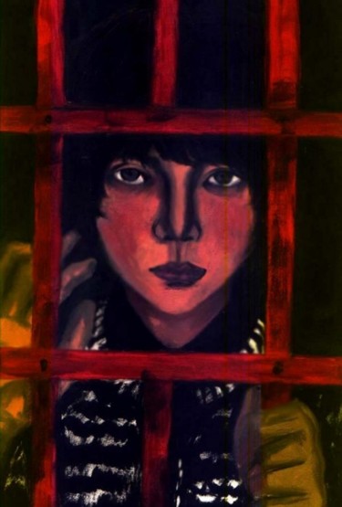 Painting titled "Myself Portrait" by Thuy Thanh Nguyen, Original Artwork