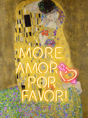 Digitale Kunst mit dem Titel "More Amor Por Favor" von Kerry Pritchard, Original-Kunstwerk, Digitale Malerei