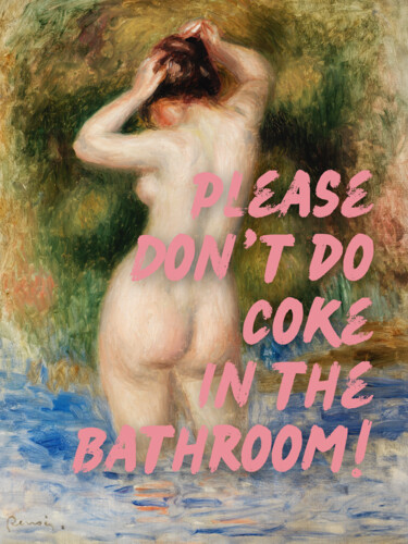 Digitale Kunst mit dem Titel "Please don't do cok…" von Kerry Pritchard, Original-Kunstwerk, Digitale Malerei