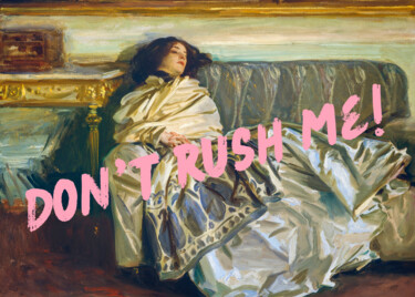 Digitale Kunst mit dem Titel "Don’t Rush Me 1911" von Kerry Pritchard, Original-Kunstwerk, Digitale Malerei