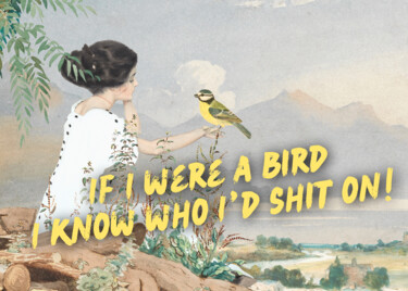 Artes digitais intitulada "If I were a bird, I…" por Kerry Pritchard, Obras de arte originais, Pintura digital