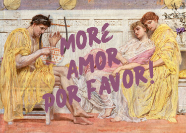 Arte digital titulada "More Amor Por Favor!" por Kerry Pritchard, Obra de arte original, Pintura Digital