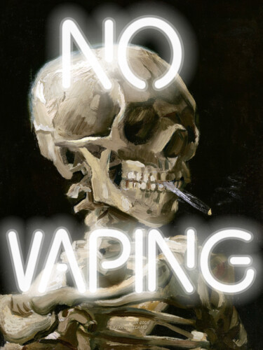 Digital Arts titled "No Vaping - Vincent…" by Kerry Pritchard, Original Artwork, Digital Painting