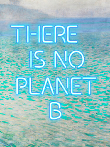 Digitale Kunst mit dem Titel "There is no Planet…" von Kerry Pritchard, Original-Kunstwerk, Digitale Malerei