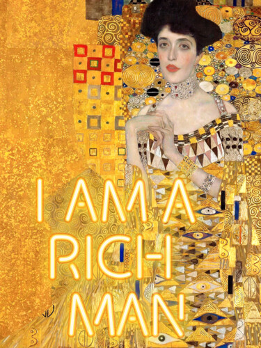 Artes digitais intitulada "I am a rich man - G…" por Kerry Pritchard, Obras de arte originais, Pintura digital