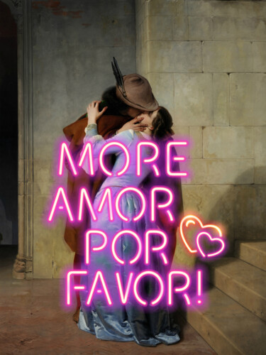 Цифровое искусство под названием "More Amor Por Favor…" - Kerry Pritchard, Подлинное произведение искусства, Цифровая живопи…