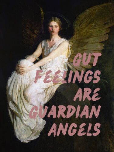 Digitale Kunst mit dem Titel "Gut Feelings are Gu…" von Kerry Pritchard, Original-Kunstwerk, Digitale Malerei