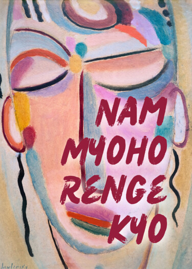 Arte digitale intitolato "Nam Myoho Renge Kyo…" da Kerry Pritchard, Opera d'arte originale, Pittura digitale