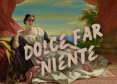 Arte digital titulada "Dolce far niente -…" por Kerry Pritchard, Obra de arte original, Pintura Digital