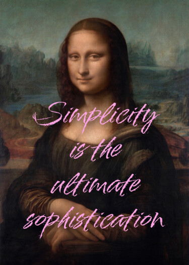 Digitale Kunst mit dem Titel "Simplicity is the u…" von Kerry Pritchard, Original-Kunstwerk, Digitale Malerei