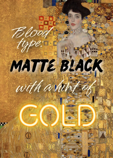 Arte digitale intitolato "Blood type Matte Bl…" da Kerry Pritchard, Opera d'arte originale, Pittura digitale