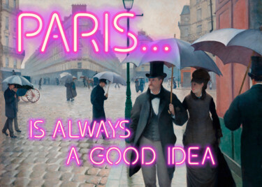 Artes digitais intitulada "Paris is always a g…" por Kerry Pritchard, Obras de arte originais, Pintura digital