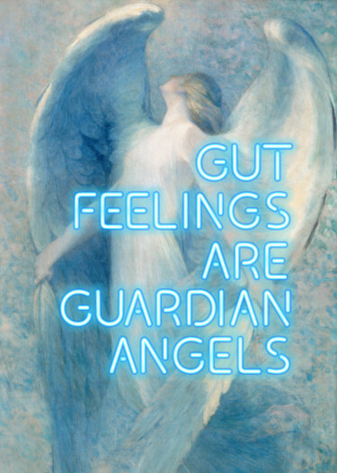 Artes digitais intitulada "Gut feelings are gu…" por Kerry Pritchard, Obras de arte originais, Pintura digital