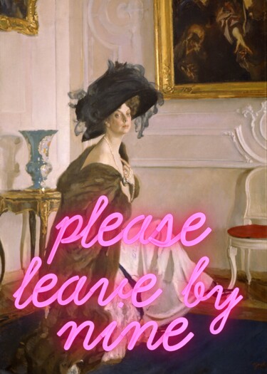 Digitale Kunst getiteld "Please leave by nin…" door Kerry Pritchard, Origineel Kunstwerk, Digitaal Schilderwerk
