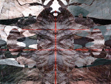 Digital Arts titled "Doppelkreuz" by Kerstin Berthold, Original Artwork, Digital Collage