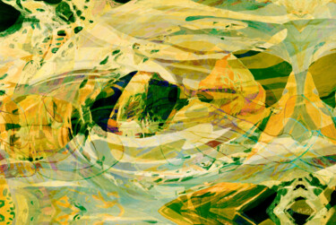 Digital Arts titled "Nestgrün" by Kerstin Berthold, Original Artwork, Digital Collage