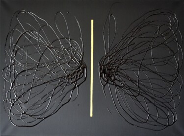 "Papillon I" başlıklı Tablo Kerstin Sagebiel tarafından, Orijinal sanat, Akrilik Ahşap Sedye çerçevesi üzerine monte edilmiş