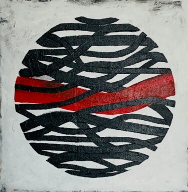 Картина под названием "Crawl through I" - Kerstin Sagebiel, Подлинное произведение искусства, Акрил Установлен на Деревянная…