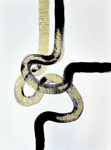 Malarstwo zatytułowany „Porous 03” autorstwa Kerstin Sagebiel, Oryginalna praca, Marker