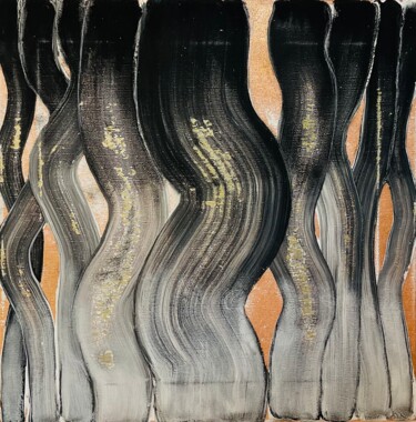 Malerei mit dem Titel "Porous 04" von Kerstin Sagebiel, Original-Kunstwerk, Acryl Auf Keilrahmen aus Holz montiert