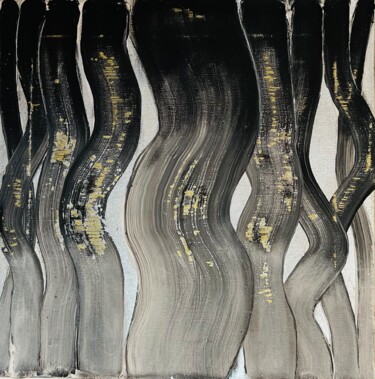 Картина под названием "Porous 05" - Kerstin Sagebiel, Подлинное произведение искусства, Акрил Установлен на Деревянная рама…