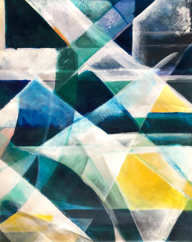 Malerei mit dem Titel "Blue Dream #artists…" von Kerstin Alice Hartfiel, Original-Kunstwerk, Acryl