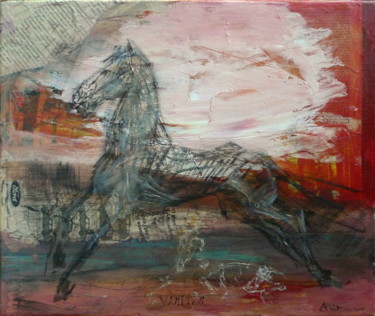 VANITAS Collages titled "VANITAS" by Laurence Poitrin, Original Art, Collages Mounted on Stretcher frame