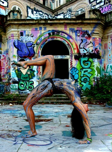 Fotografie mit dem Titel "capoera" von Kesa Graffiti, Original-Kunstwerk, Manipulierte Fotografie