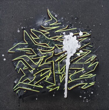 Malerei mit dem Titel "Letters 91" von Kesa Graffiti, Original-Kunstwerk, Acryl