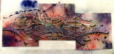 Peinture intitulée "toile kesa graffiti" par Kesa Graffiti, Œuvre d'art originale, Acrylique