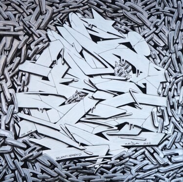 Painting titled "Liberté" by Kesa Graffiti, Original Artwork, Acrylic