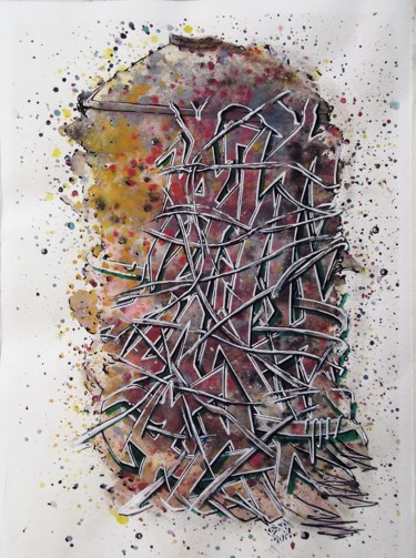 DECOMPOSITION Peinture intitulée "DECOMPOSITION" par Kesa Graffiti, Œuvre d'art originale, Acrylique