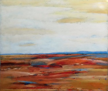 Painting titled "Hills" by Kestutis Jauniskis, Original Artwork, Oil