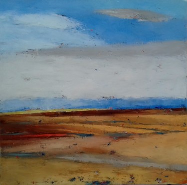 Painting titled "The Plains" by Kestutis Jauniskis, Original Artwork, Oil