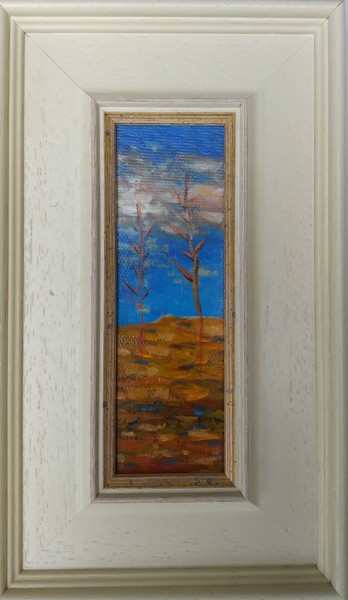 Painting titled "Landscape 16" by Kestutis Jauniskis, Original Artwork, Oil