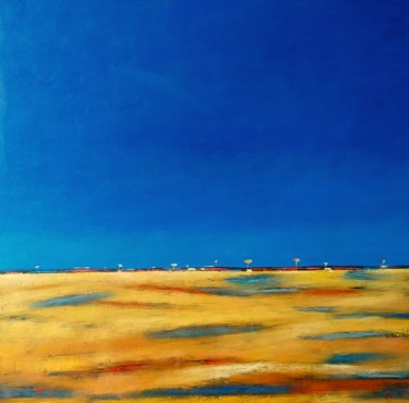 Summer Landscape Картина под названием "Summer Landscape" - Kestutis Jauniskis, Подлинное произведение искусства, Масло