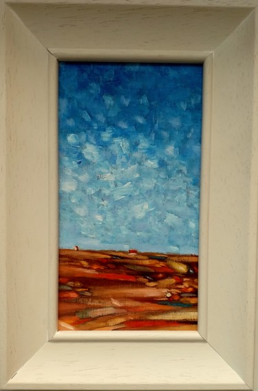 Painting titled "Landscape 26" by Kestutis Jauniskis, Original Artwork, Oil