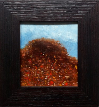 Peinture intitulée "Blooming Mountain" par Kestutis Jauniskis, Œuvre d'art originale, Huile