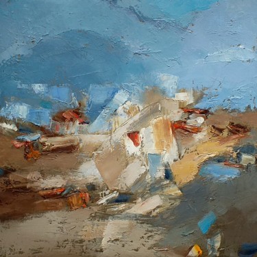 Pintura intitulada "Abstraction 37" por Kestutis Jauniskis, Obras de arte originais, Óleo