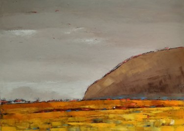 Pintura intitulada "Near The Mountain" por Kestutis Jauniskis, Obras de arte originais, Óleo