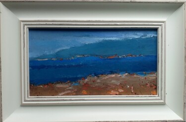 Painting titled "Seacoast 10" by Kestutis Jauniskis, Original Artwork, Oil