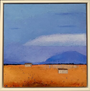 Painting titled "Landscape 44" by Kestutis Jauniskis, Original Artwork, Oil