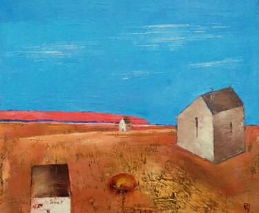 "Landscape 46" başlıklı Tablo Kestutis Jauniskis tarafından, Orijinal sanat, Petrol