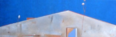 Pittura intitolato "Roof" da Kestutis Jauniskis, Opera d'arte originale, Olio