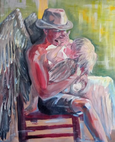 "ordinary angels" başlıklı Tablo Кэт Станчик tarafından, Orijinal sanat, Akrilik