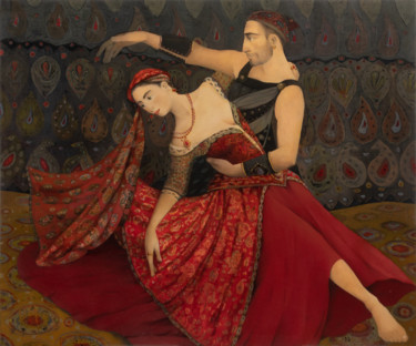 Peinture intitulée "Dancers" par Ketevan Maisuradze Keti, Œuvre d'art originale, Huile