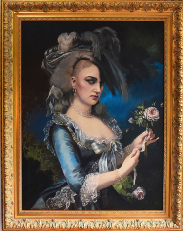 Painting titled "marie Antoinette an…" by Marianne Julie (kether sula), Original Artwork, Acrylic