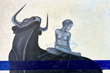 绘画 标题为“«Похищение Европы»” 由Ketrin Trinity, 原创艺术品, 油 安装在木质担架架上